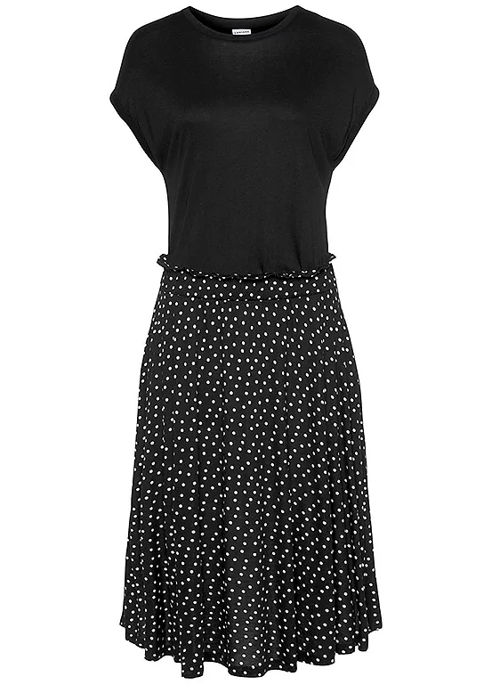 Beach Time Dotty Summer Jersey Dress 2 Beach Time Dotty Summer Jersey Dress - Image 2