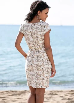 Beachtime Floral Jersey Dress -Sunbeach Style Shop Beachtime Floral Jersey Dress24930357FRSP W01