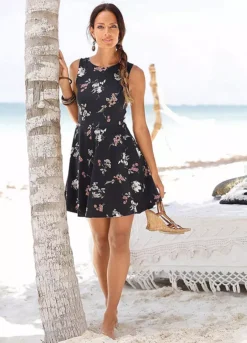 Beachtime Floral Summer Dress -Sunbeach Style Shop Beachtime Floral Summer Dress708738FRSP W02