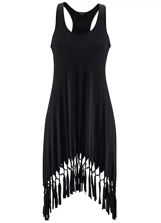 Beachtime Hem Tassel Dress 1 Beachtime Hem Tassel Dress