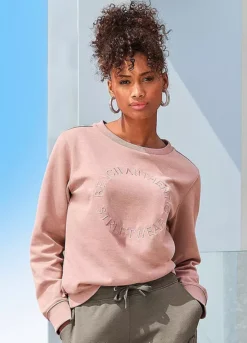 Bench Embroidered Round Neck Sweatshirt -Sunbeach Style Shop Bench Embroidered Round Neck Sweatshirt35082831FRSP