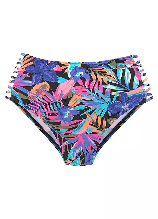 Bench ’Pitch’ High Waist Multi Print Full Bikini Briefs 1 Bench ’Pitch’ High Waist Multi Print Full Bikini Briefs