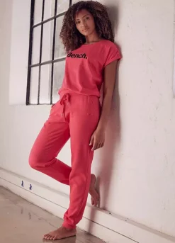 Bench Shiny Logo Print Short Sleeve T-Shirt -Sunbeach Style Shop Bench Shiny Logo Print Short Sleeve T Shirt22877665FRSP W01