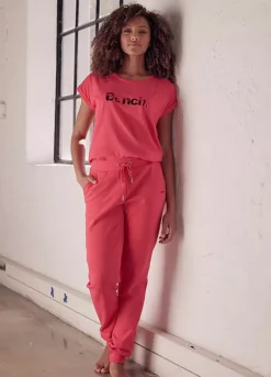 Bench Shiny Logo Print Short Sleeve T-Shirt -Sunbeach Style Shop Bench Shiny Logo Print Short Sleeve T Shirt22877665FRSP W03