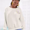 Buffalo Boat Neck Casual Sweatshirt