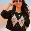 Buffalo Diamond Knit Patterned Sweater