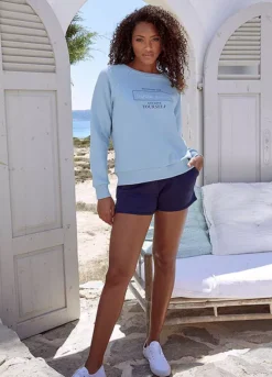 Buffalo Drawstring Sweat Shorts -Sunbeach Style Shop Buffalo Drawstring Sweat Shorts42525249FRSP W01