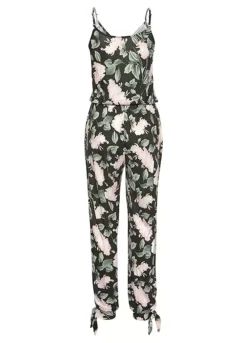 Buffalo Floral Print Jumpsuit -Sunbeach Style Shop Buffalo Floral Print Jumpsuit71212265FRSC W01