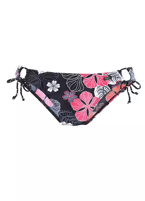 Buffalo Floral Print Tie Bikini Briefs 2 Buffalo Floral Print Tie Bikini Briefs - Image 2