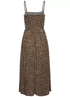 Buffalo Leopard Print Midi Dress -Sunbeach Style Shop Buffalo Leopard Print Midi Dress89295117FRSC W01