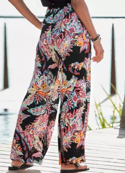 Buffalo Paisley Print Palazzo Pants -Sunbeach Style Shop Buffalo Paisley Print Palazzo Pants34912021FRSP W01