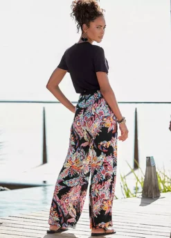 Buffalo Paisley Print Palazzo Pants -Sunbeach Style Shop Buffalo Paisley Print Palazzo Pants34912021FRSP W02