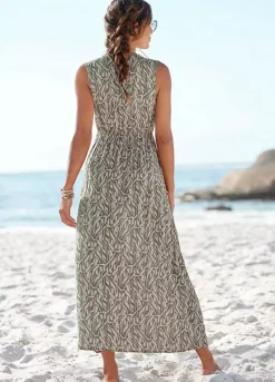 Buffalo Printed Wrap Maxi Dress -Sunbeach Style Shop Buffalo Printed Wrap Maxi Dress44174248FRSP W01