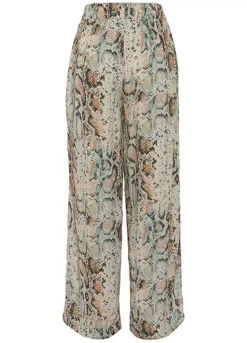 Buffalo Snake Print Palazzo Pants -Sunbeach Style Shop Buffalo Snake Print Palazzo Pants38422765FRSC W01