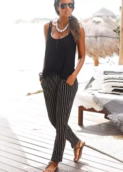 Buffalo Stripe Beach Trousers -Sunbeach Style Shop Buffalo Stripe Beach Trousers384950FRSP W02