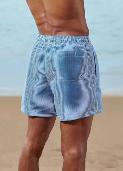 Buffalo Striped Swimming Shorts -Sunbeach Style Shop Buffalo Striped Swimming Shorts79085124FRSP W01