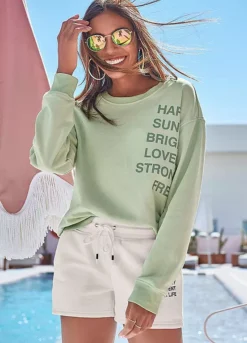 Buffalo Sweat Shorts -Sunbeach Style Shop Buffalo Sweat Shorts72514509FRSP W01