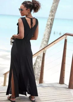 Buffalo Tie Detail Maxi Dress