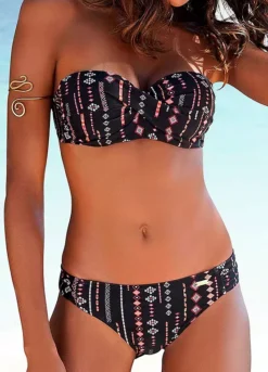 Buffalo Underwired Print Bandeau Bikini