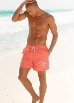 Chiemsee Logo Print Marl Swim Shorts -Sunbeach Style Shop Chiemsee Logo Print Marl Swim Shorts622460FRSP W01