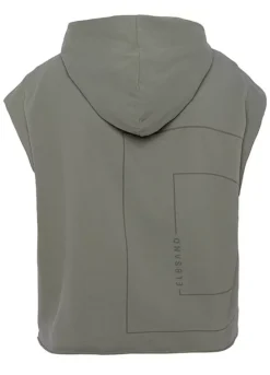 Elbsand Hooded Short Sleeve Sweatshirt -Sunbeach Style Shop Elbsand Hooded Short Sleeve Sweatshirt67798804FRSC W01