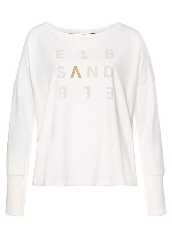 Elbsand Logo Print Long Sleeve Top 2 Elbsand Logo Print Long Sleeve Top - Image 2