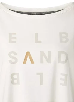 Elbsand Logo Print Long Sleeve Top 9 Elbsand Logo Print Long Sleeve Top -Sunbeach Style Shop Elbsand Logo Print Long Sleeve Top41283429FRSC W02