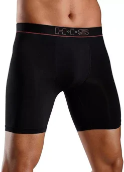H.I.S Pack Of 2 Long Leg Boxer Shorts -Sunbeach Style Shop H.I.S Pack of 2 Long Leg Boxer Shorts740115FRSP W01