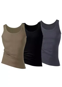 H.I.S Pack Of 3 Muscle Vests -Sunbeach Style Shop H.I.S Pack of 3 Muscle Vests349793FRSP