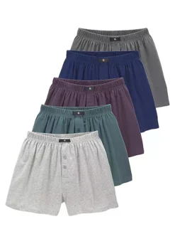H.I.S Pack Of 5 Wide Boxer Shorts 8 H.I.S Pack Of 5 Wide Boxer Shorts -Sunbeach Style Shop H.I.S Pack of 5 Wide Boxer Shorts30139924FRSC