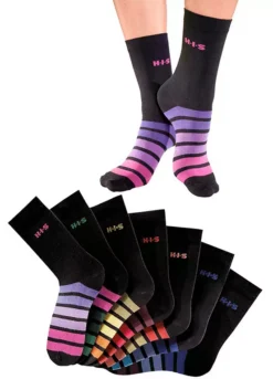 H.I.S Pack Of 7 Ladies Socks
