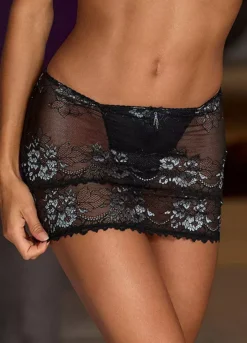 Jette Thong Lace Mini Skirt