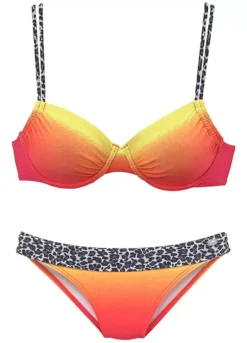 KangaROOS Batik Print With Leopard Accent Underwired Bikini -Sunbeach Style Shop KangaROOS Batik Print with Leopard Accent Underwired Bikini763866FRSC