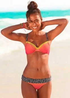 KangaROOS Batik Print With Leopard Accent Underwired Bikini -Sunbeach Style Shop KangaROOS Batik Print with Leopard Accent Underwired Bikini763866FRSP