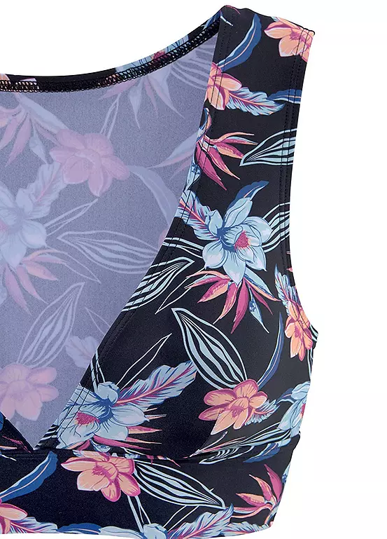 KangaROOS Floral Print V-Neck Bikini Top 4 KangaROOS Floral Print V-Neck Bikini Top - Image 4