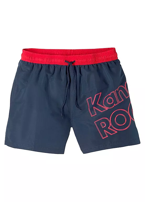 KangaROOS Logo Print Swim Shorts 5 KangaROOS Logo Print Swim Shorts - Image 5