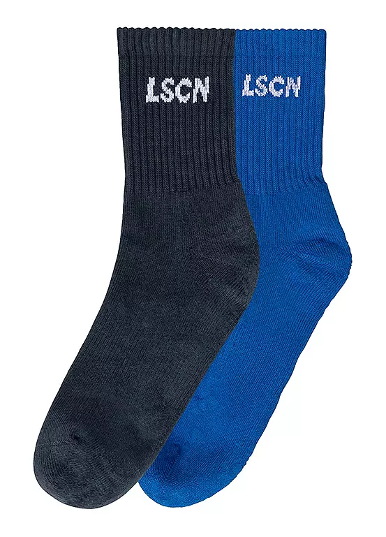 LSCN BY LASCANA Pack Of 2 Tennis Socks 2 LSCN BY LASCANA Pack Of 2 Tennis Socks - Image 2