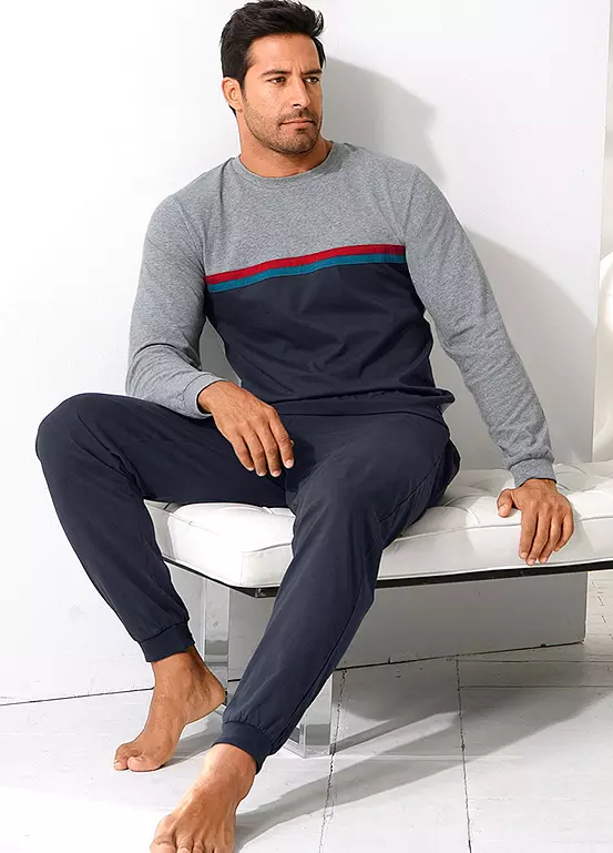 Le Jogger Long Colour Block Pyjamas 1 Le Jogger Long Colour Block Pyjamas