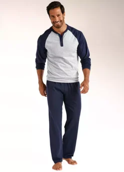 Le Jogger Pack Of 2 Raglan Sleeve Long Pyjamas