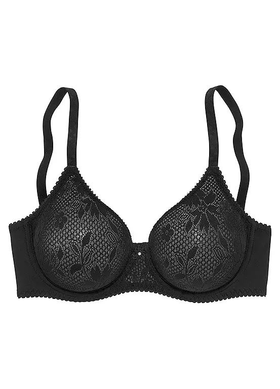 Nuance Underwired Floral Lace T-Shirt Bra 2 Nuance Underwired Floral Lace T-Shirt Bra - Image 2