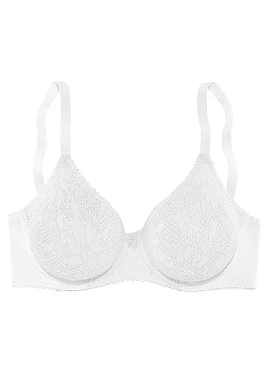 Nuance Underwired Floral Lace T-Shirt Bra 5 Nuance Underwired Floral Lace T-Shirt Bra - Image 5