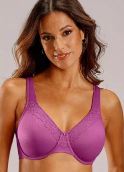Nuance Underwired Lace Trim Minimiser Bra