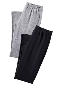 Pack Of 2 Cropped Leggings