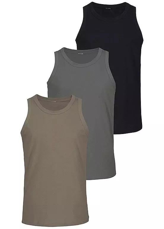 Pack Of 3 Round Neck Vests 1 Pack Of 3 Round Neck Vests