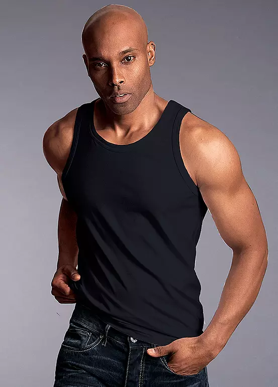 Pack Of 3 Round Neck Vests 5 Pack Of 3 Round Neck Vests - Image 5