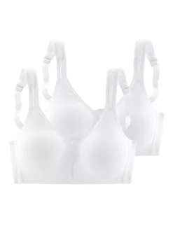 Petite Fleur 2 Pack Of Non-Underwired Bras -Sunbeach Style Shop Petite Fleur 2 Pack of Non Underwired Bras63949733FRSC