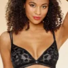 Petite Fleur Gold Heart Print Bralette
