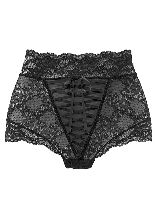 Petite Fleur Gold High-Waist Briefs 2 Petite Fleur Gold High-Waist Briefs - Image 2