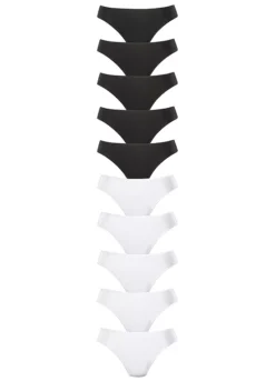 Petite Fleur Pack Of 10 Thongs