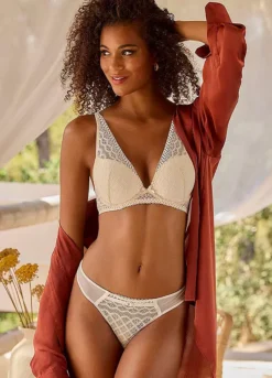 Petite Fleur Pack Of 2 Lace Thongs -Sunbeach Style Shop Petite Fleur Pack of 2 Lace Thongs31866056FRSP W04